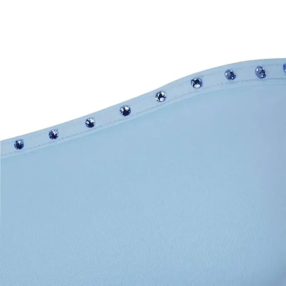 Skims Rhinestone Bandeau Bikini Top Blue Size 2X